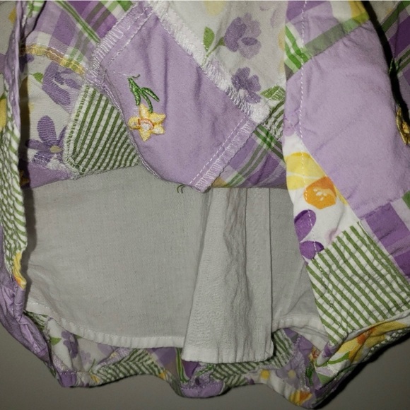 Girls Gymboree Embroidered Flower Patchwork Dress - Picture 5 of 5